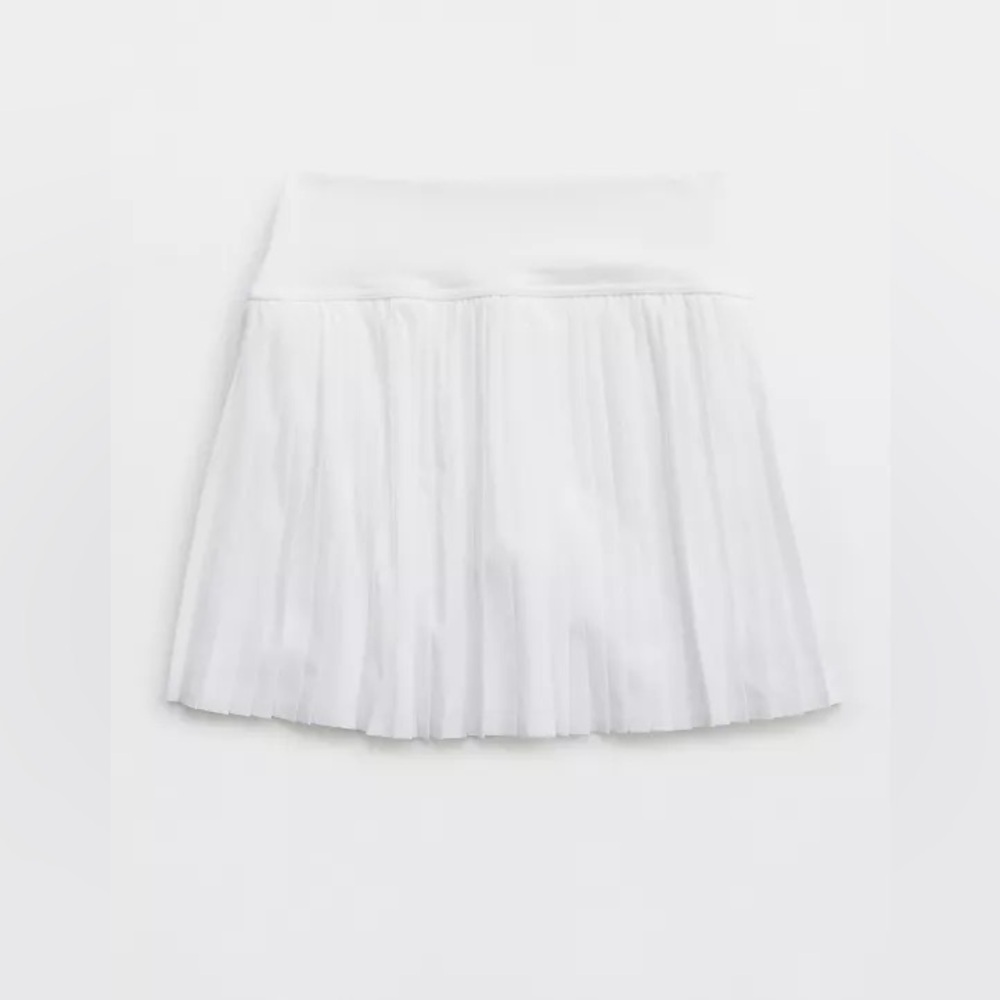 OFFLINE By Aerie All Aces Pleated High Waisted Tennis Skort, White, M, MSRP $55 - Picture 12 of 13